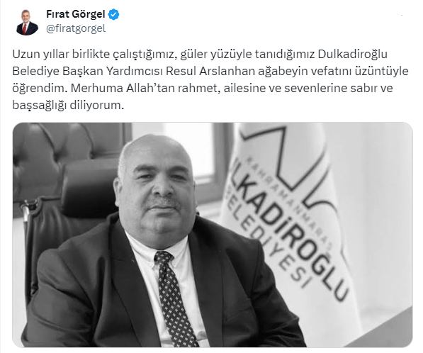 Büyükşehir Belediye Başkanı Fırat Görgel, Dulkadiroğlu Belediye Başkan Yardımcısı Resul