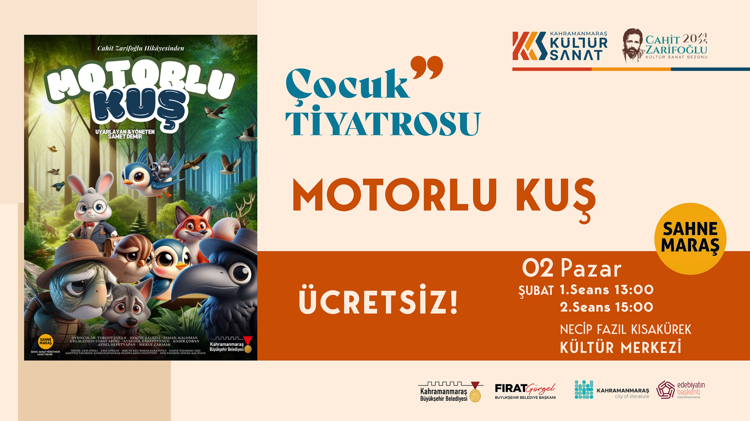 Büyükşehir Belediyesi, yarıyıl tatilinin son günü olan 2 Şubat Pazar