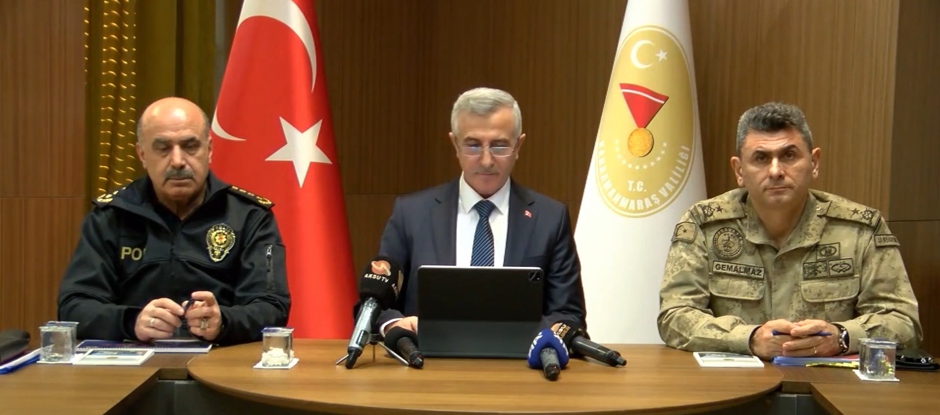 Kahramanmaraş Valisi Mükerrem Ünlüer, 2024 yılına ait güvenlik verilerini ve