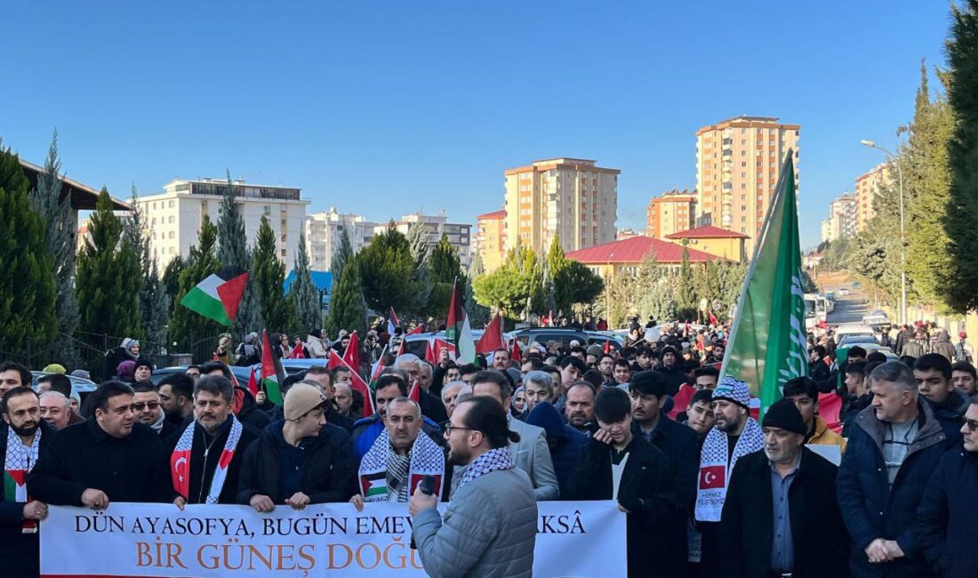 Kahramanmaraş’ın yeni yılın ilk sabahında, Gazze için düzenlenen anlamlı bir