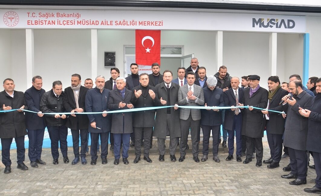 Elbistan ilçesi Karaelbistan Mahallesinde MÜSİAD tarafından yapılan Aile Sağlığı Merkezinin