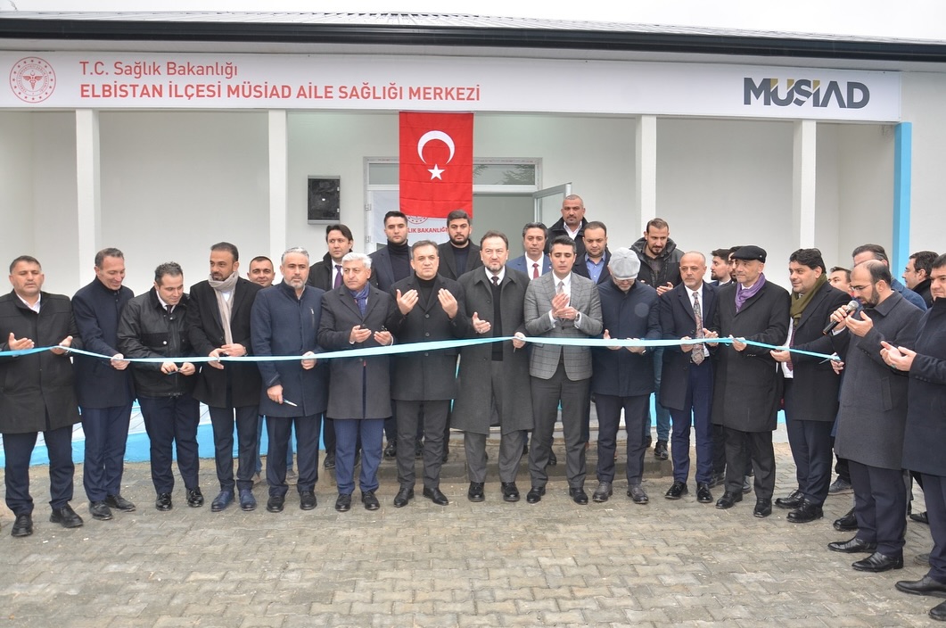 Elbistan ilçesi Karaelbistan Mahallesinde MÜSİAD tarafından yapılan Aile Sağlığı Merkezinin