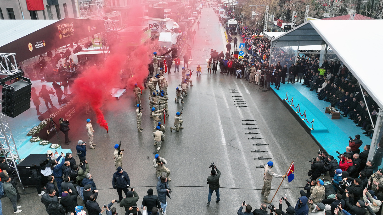 Kahramanmaraş’ın düşman işgalinden kurtuluşunun 105. yıl dönümü, Trabzon Caddesi’nde düzenlenen