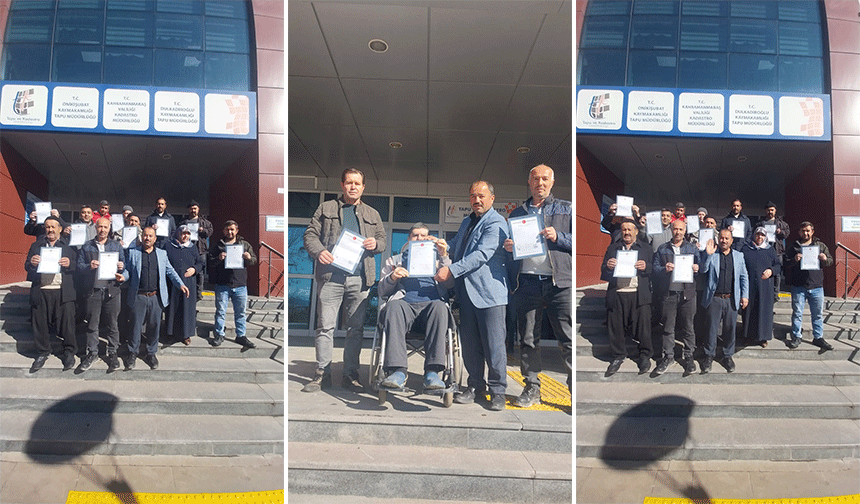 Kahramanmaraş’ın Onikişubat ilçesine bağlı Çamlık Mahallesi'nde yıllardır süregelen tapu sorunu