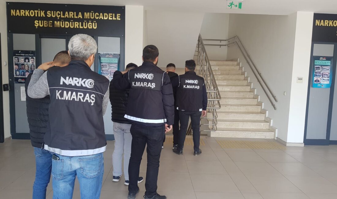 Kahramanmaraş’ta polis ekipleri tarafından düzenlenen operasyonda uyuşturucu madde ticareti yaptığı