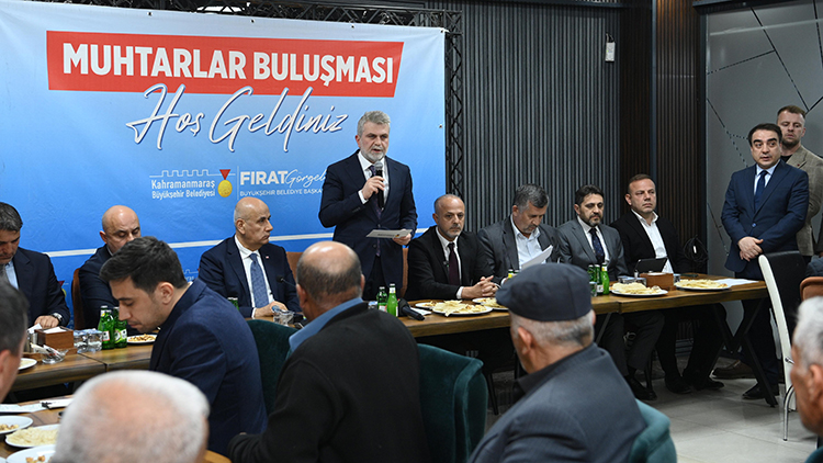 Afşin’de muhtarlarla bir araya gelen Başkan Fırat Görgel, “Afşin’de 140