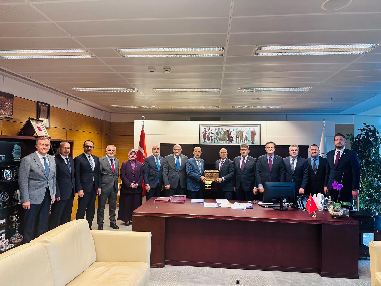 AK Parti Kahramanmaraş heyeti, Ankara temasları kapsamında Türkiye Noterler Birliği