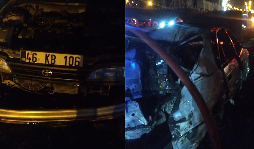 Kahramanmaraş-Kayseri çevre yolunda gece saatlerinde meydana gelen trafik kazasında 1’i