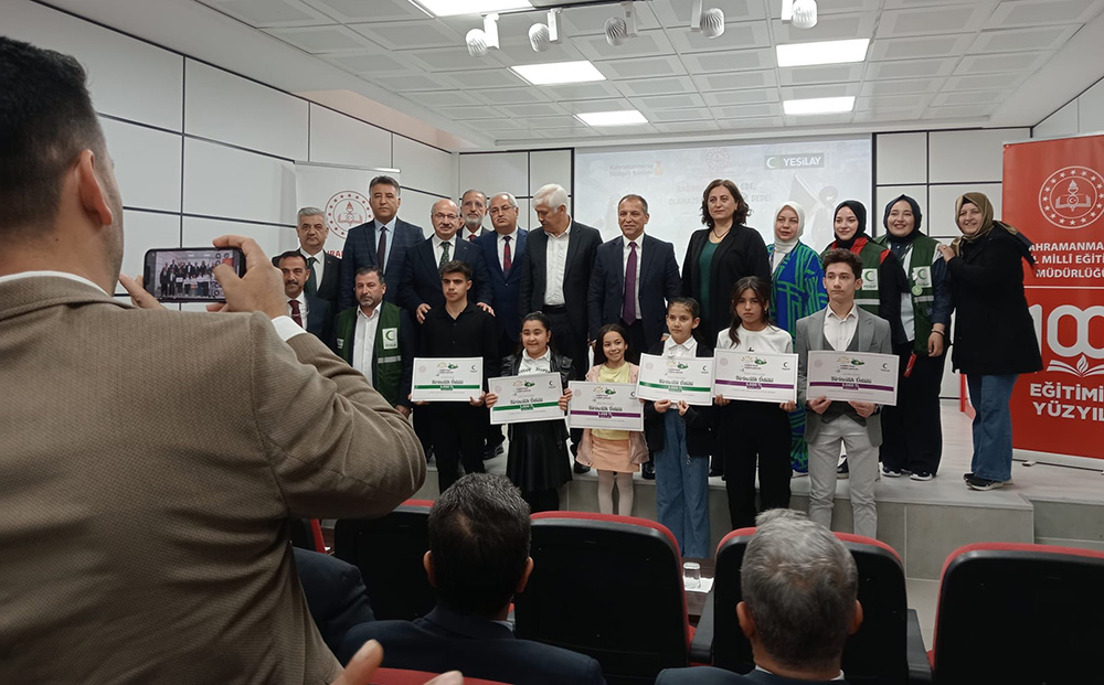 Millî Eğitim Bakanlığı ile Türkiye Yeşilay Cemiyeti iş birliğinde düzenlenen
