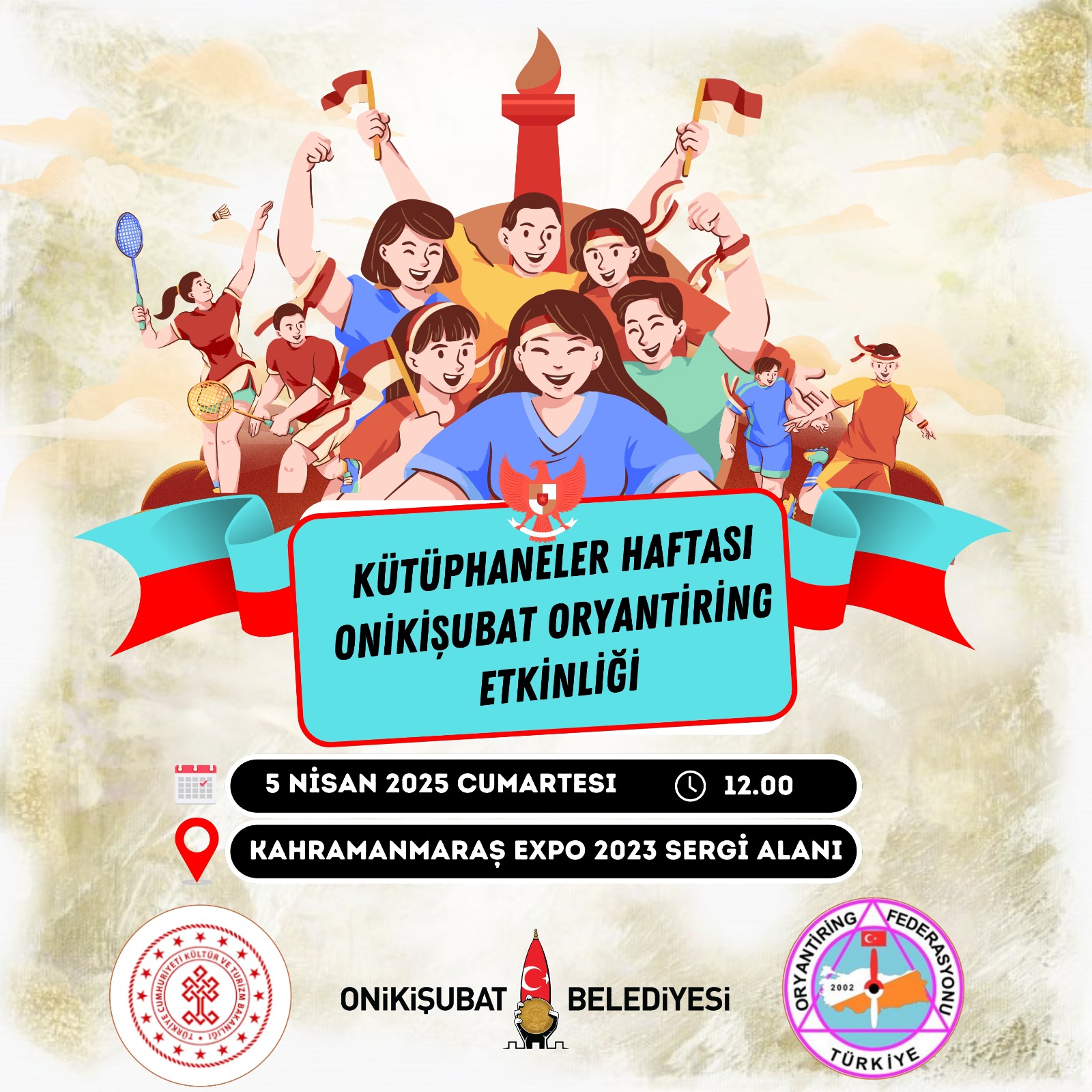 Onikişubat Belediyesi, Kütüphaneler Haftası kapsamında düzenleyeceği oryantiring etkinliği ile spor