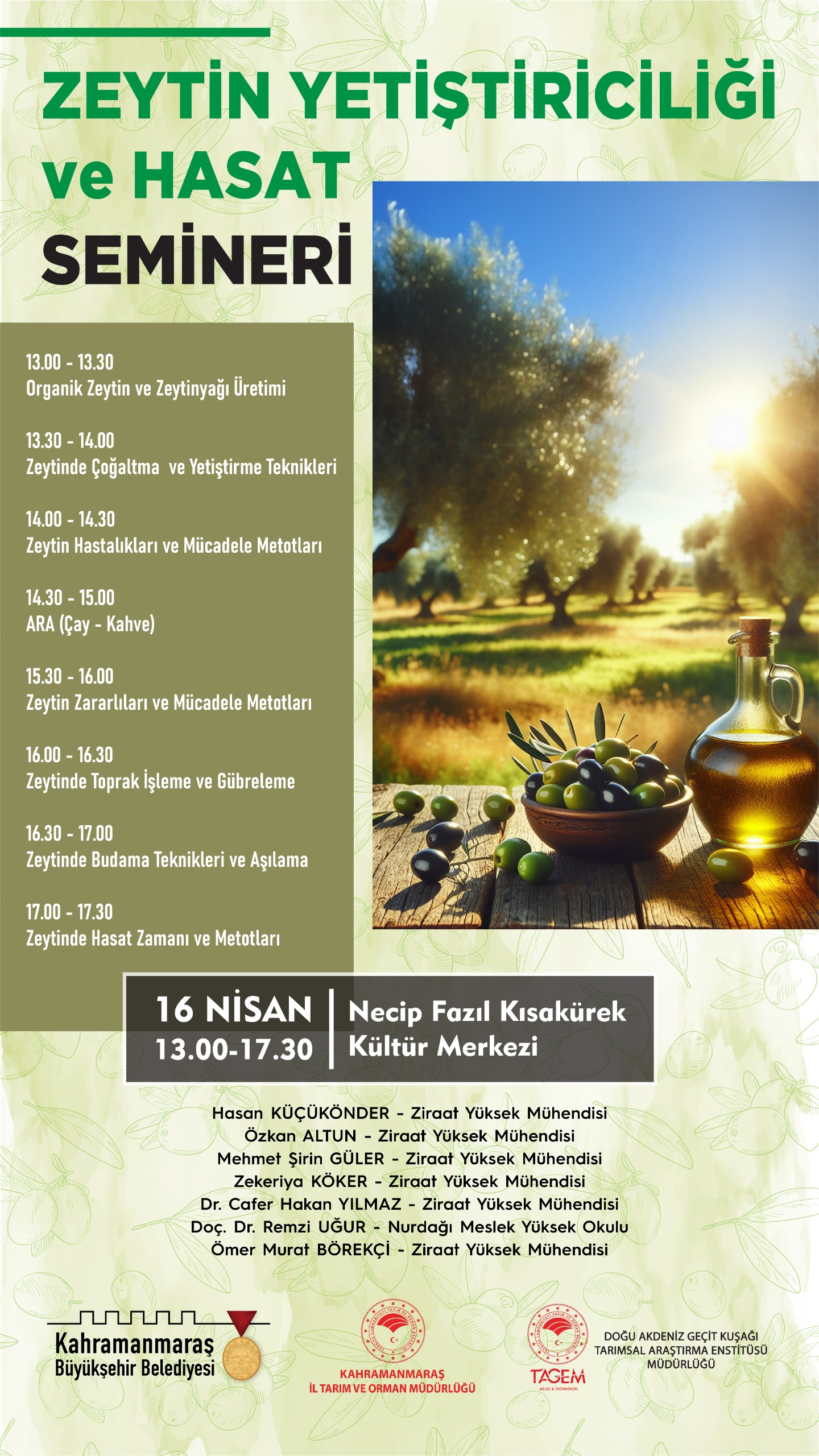 Büyükşehir Belediyesi, paydaş kurumlar iş birliğiyle 16 Nisan Çarşamba günü