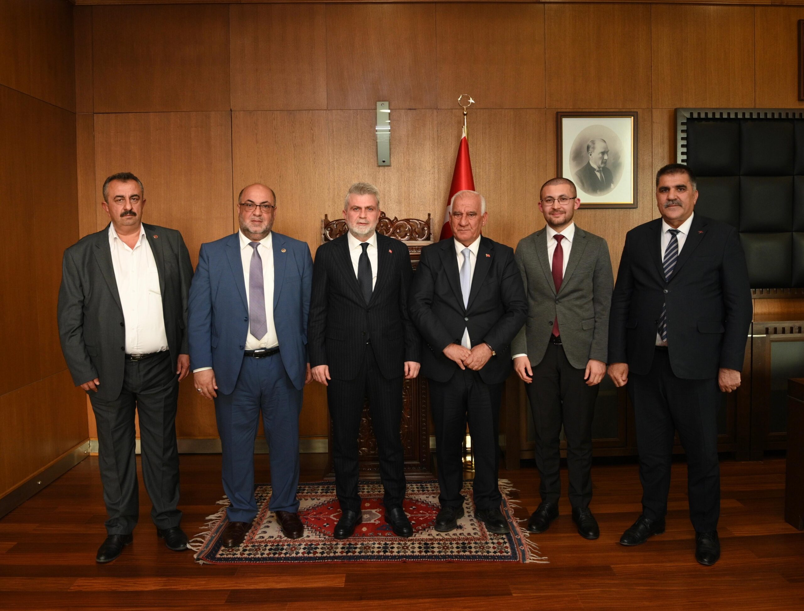 Dulkadiroğlu, Göksun, Çağlayancerit ve Türkoğlu belediye başkanlarını misafir eden Başkan