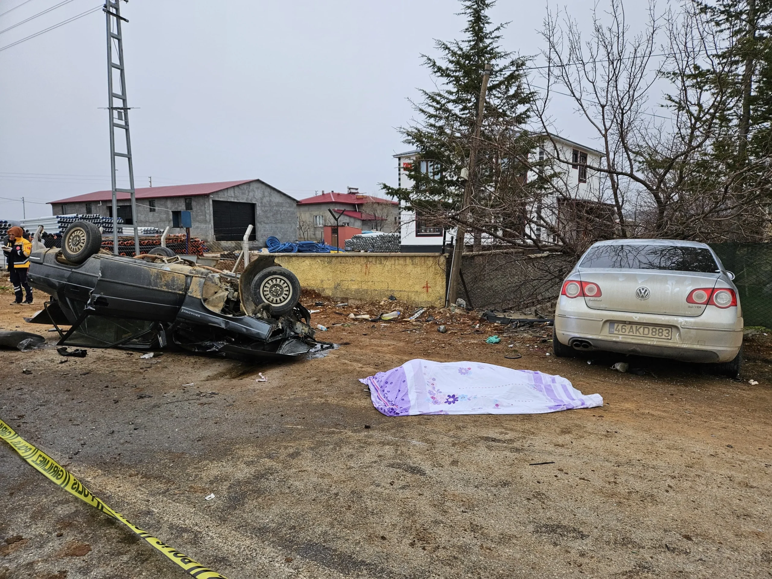 Kahramanmaraş'ın Afşin ilçesi, Alparslan Mahallesi'nde Mehmet Akif Caddesi üzerinde meydana