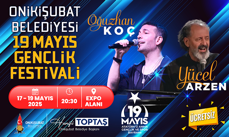 Hanifi Toptaş başkanlığındaki Onikişubat Belediyesi, 19 Mayıs Atatürk’ü Anma, Gençlik