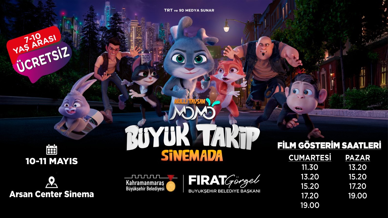 Büyükşehir Belediyesi, TRT’nin sevilen yapımlarından biri olan “Akıllı Tavşan Momo: