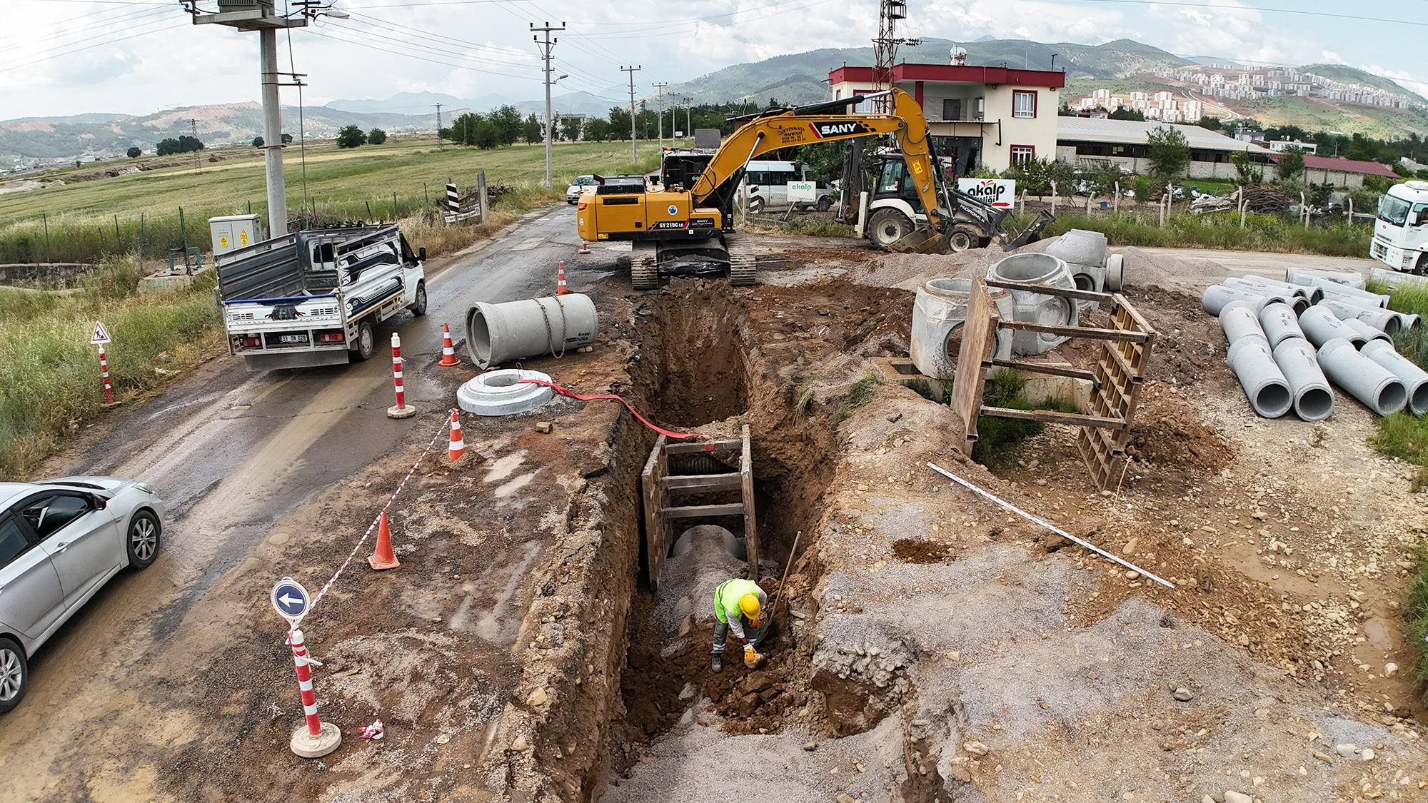 KASKİ ve AFAD iş birliğiyle Önsen bölgesinde başlatılan altyapı imalatları