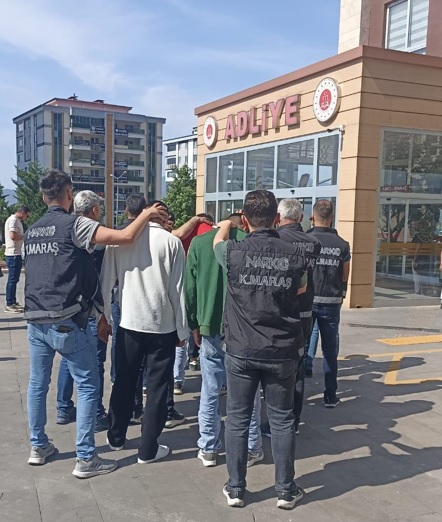 Kahramanmaraş Cumhuriyet Başsavcılığı koordinesinde, Narkotik Suçlarla Mücadele Şube Müdürlüğü ekiplerinin