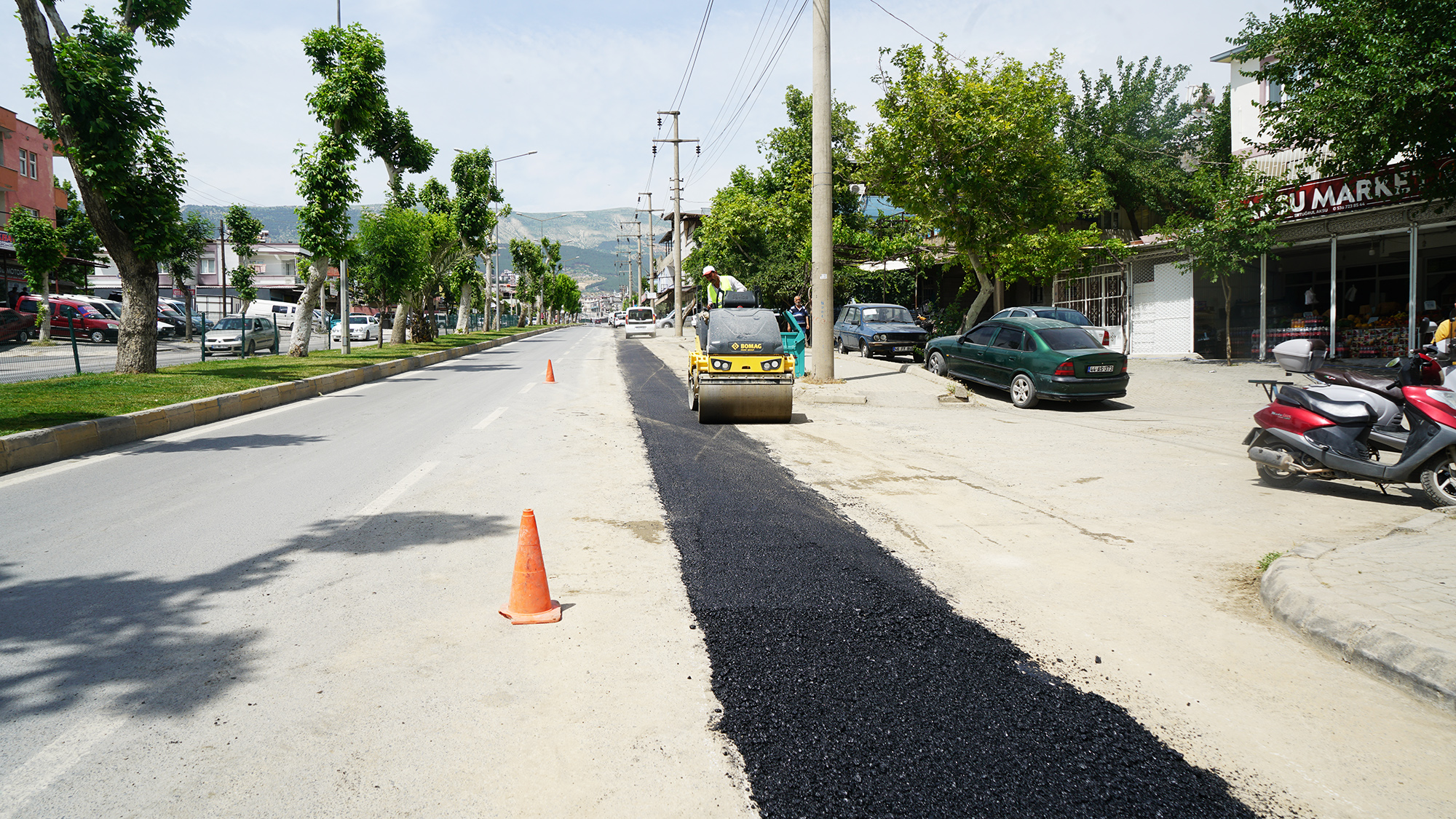 KASKİ Genel Müdürlüğü, Dulkadiroğlu Tevfik Kadıoğlu Bulvarı’nda altyapı çalışmaları tamamlanan