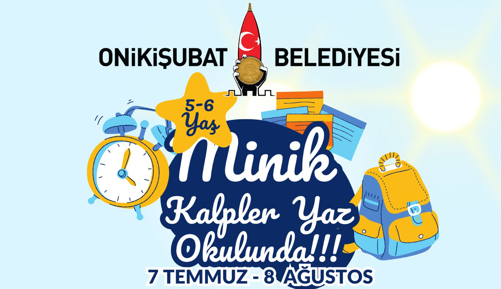 Onikişubat Belediyesi, 5-6 yaş arası çocuklara yönelik hazırladığı “Minik Kalpler