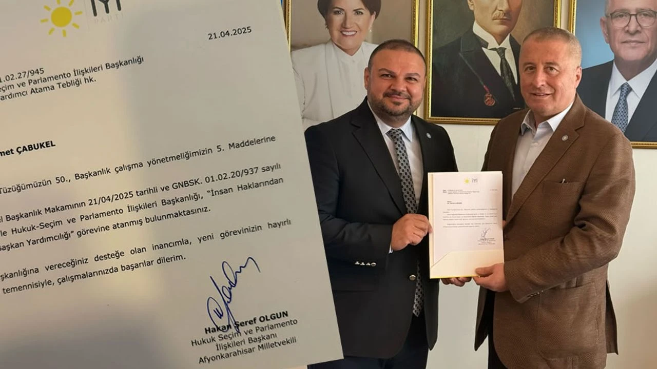 İYİ Parti'de Ahmet Çabukel, “İnsan Haklarından Sorumlu Başkan Yardımcılığı” görevine