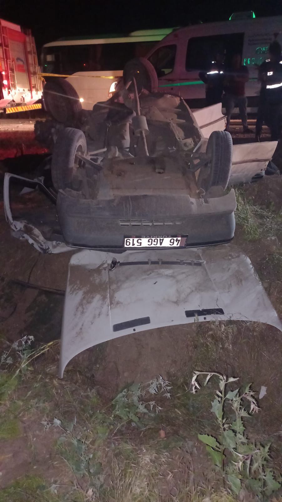 Kahramanmaraş'ın Elbistan ilçesi, gece Çatova Mahallesi mevkiinde meydana gelen korkunç