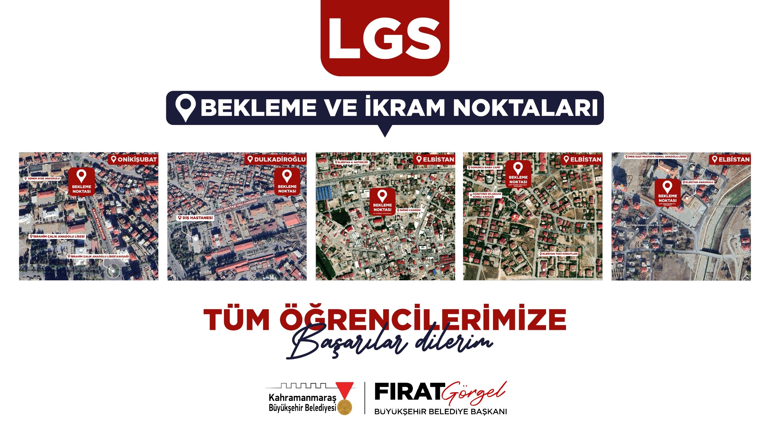 Büyükşehir Belediyesi, 15 Haziran Pazar günü gerçekleştirilecek LGS’de hem öğrencilerin