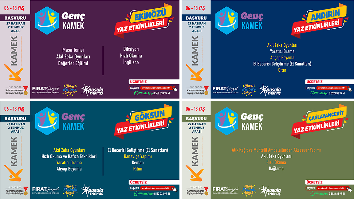 Büyükşehir Belediyesinin Ekinözü, Göksun, Andırın ve Çağlayancerit’te 6 – 18