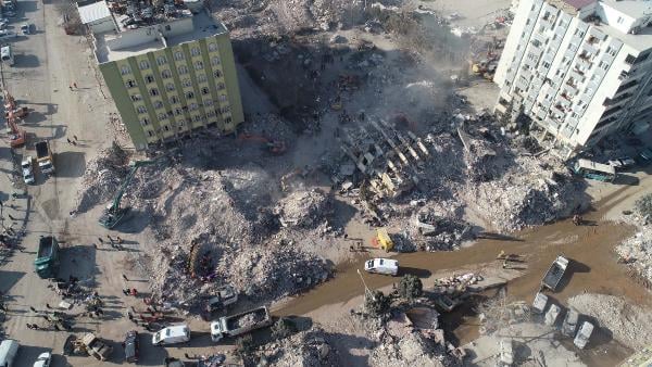 Kahramanmaraş'ta, 6 Şubat depremlerinde 96 kişiye mezar olan Ebrar Sitesi