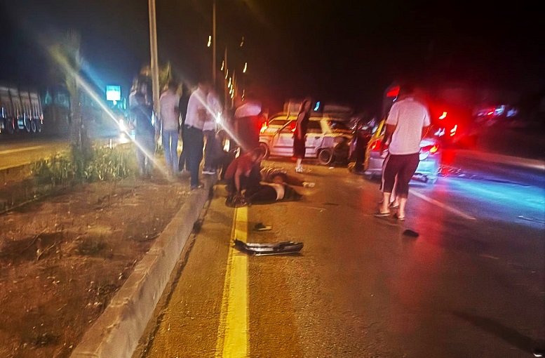Kahramanmaraş Onikişubat İlçesi Batı Çevre yolunda meydana gelen feci kazada