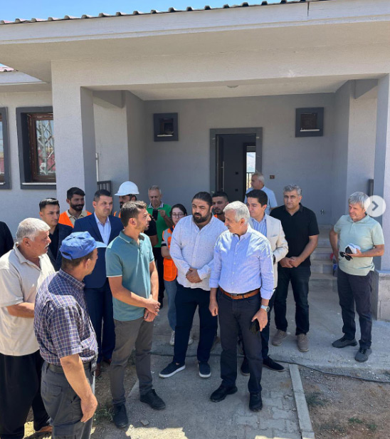 Kahramanmaraş’ta deprem sonrası inşa edilen kalıcı köy konutları projesinde çalışmalar