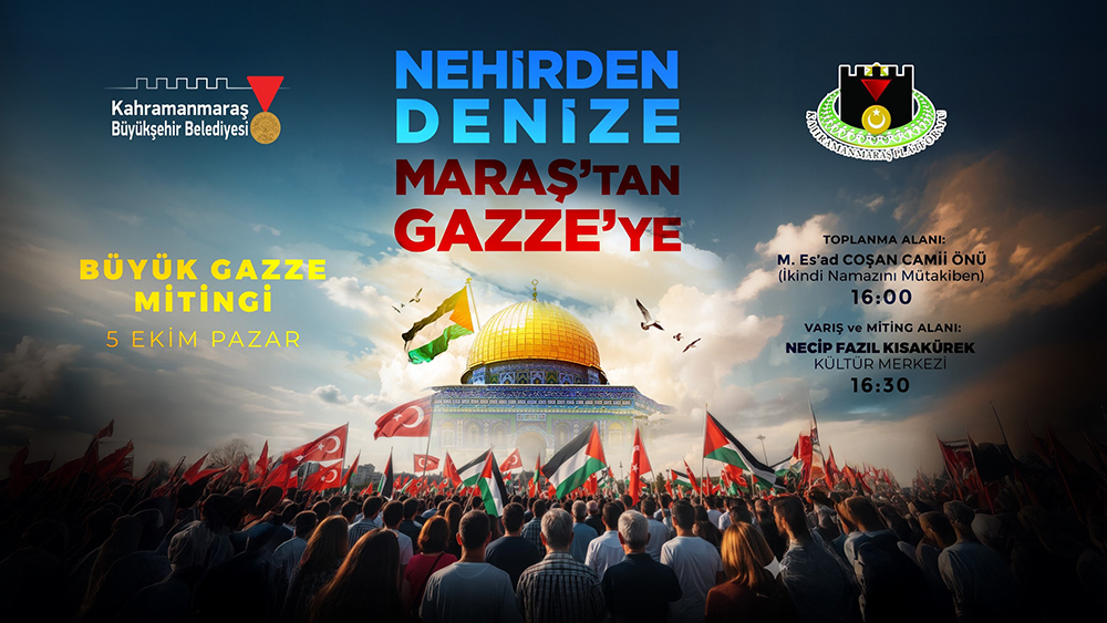 Gazze’de yaşanan insanlık dramına dikkat çekmek için Büyükşehir Belediyesi ve