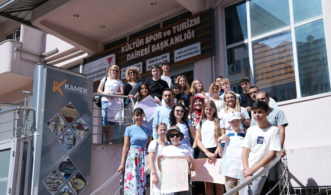 Erasmusprogramı kapsamında İtalya, Letonya ve Polonya’dan Kahramanmaraş’a gelen öğrenciler, Büyükşehir