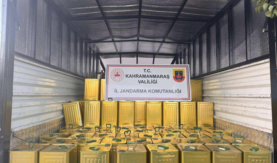Kahramanmaraş’ın Afşin ilçesinde jandarma ekipleri tarafından düzenlenen operasyonda, binlerce litre