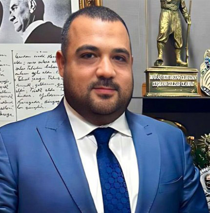 Kahramanmaraşlı iş insanı ve Blueland Yönetim Kurulu Başkanı Mesut Şahinkanat,