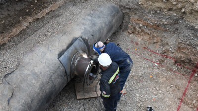 KASKİ ekiplerince Onikişubat Prof. Dr. Necmettin Erbakan Bulvarı’nda gerçekleştirilen çalışmalarla