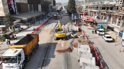Onikişubat Şazibey Mahallesi’nde yapımı devam eden kalıcı konut ve iş