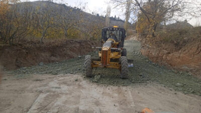 Dulkadiroğlu Belediyesi Fen İşleri Müdürlüğü ekipleri, Bulanık Mahallesi’nde stabilize yol