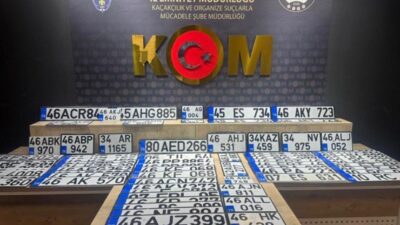 Kahramanmaraş Emniyet Müdürlüğü Kaçakçılık Suçlarıyla Mücadele (KOM) Şube Müdürlüğü ekipleri,