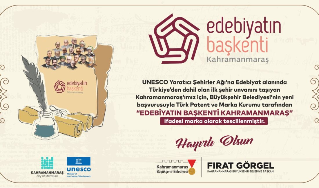 UNESCO Yaratıcı Şehirler Ağı’na Edebiyat alanında Türkiye’den dahil olan ilk