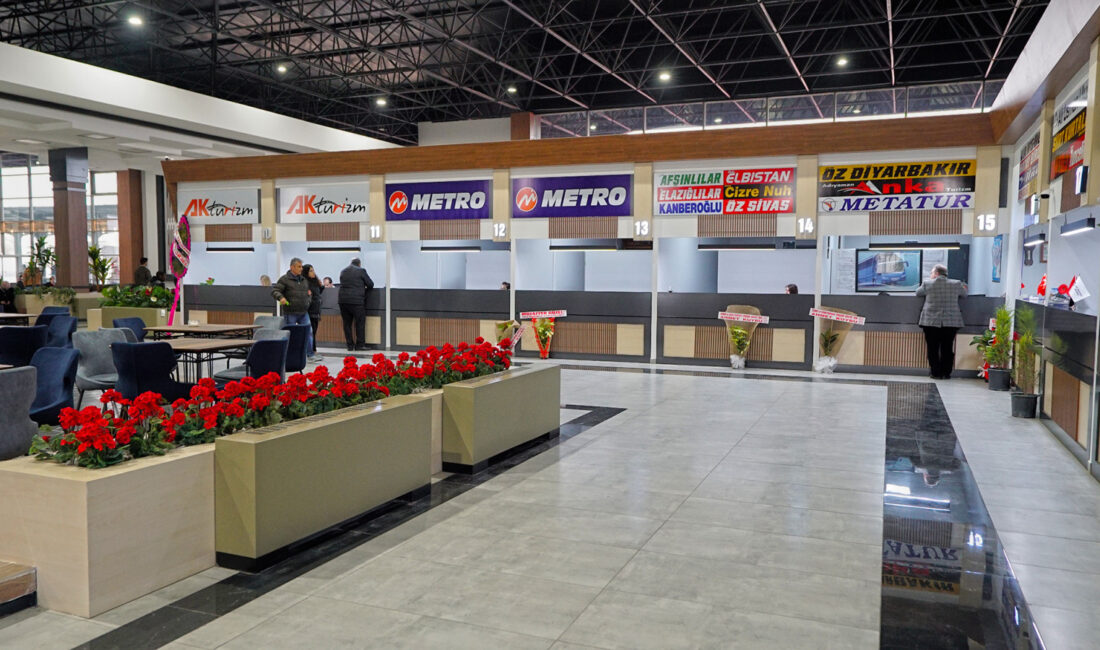 Şehrin ulaşım ağının kalbi konumundaki Şehirlerarası Otobüs Terminali, 2025 yılı