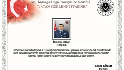 Balıkesir'de görev uçuşu sırasında düşen F-16 savaş uçağının pilotunun kimliği