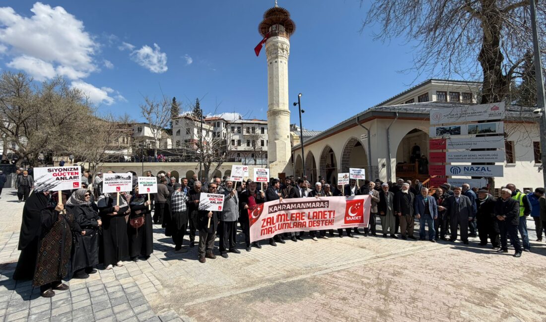 Saadet Partisi Kahramanmaraş İl Başkanı İsrafil Öztürk, Cuma namazı sonrası