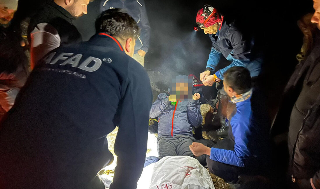 Kahramanmaraş’ın Çağlayancerit ilçesinde doğa yürüyüşüne çıkan ve hava muhalefeti nedeniyle