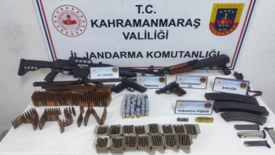Kahramanmaraş’ın Afşin ilçesinde Jandarma ekiplerince düzenlenen silah kaçakçılığı operasyonunda bir