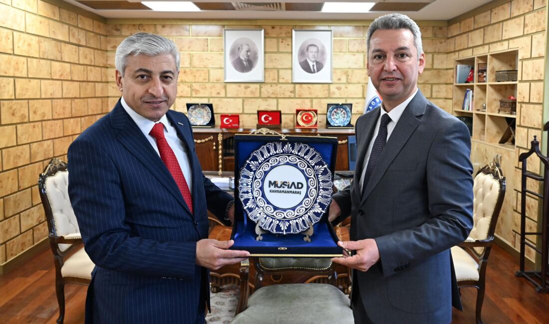 MÜSİAD Kahramanmaraş Şube Başkanı Şerafettin Özcan ve yönetim kurulu üyeleri,