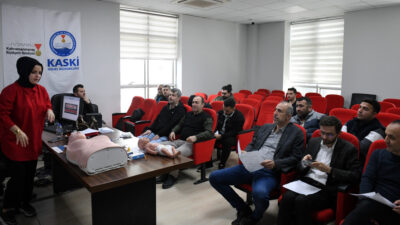 Büyükşehir Belediyesi İş Sağlığı ve Güvenliği Şube Müdürlüğü tarafından KASKİ