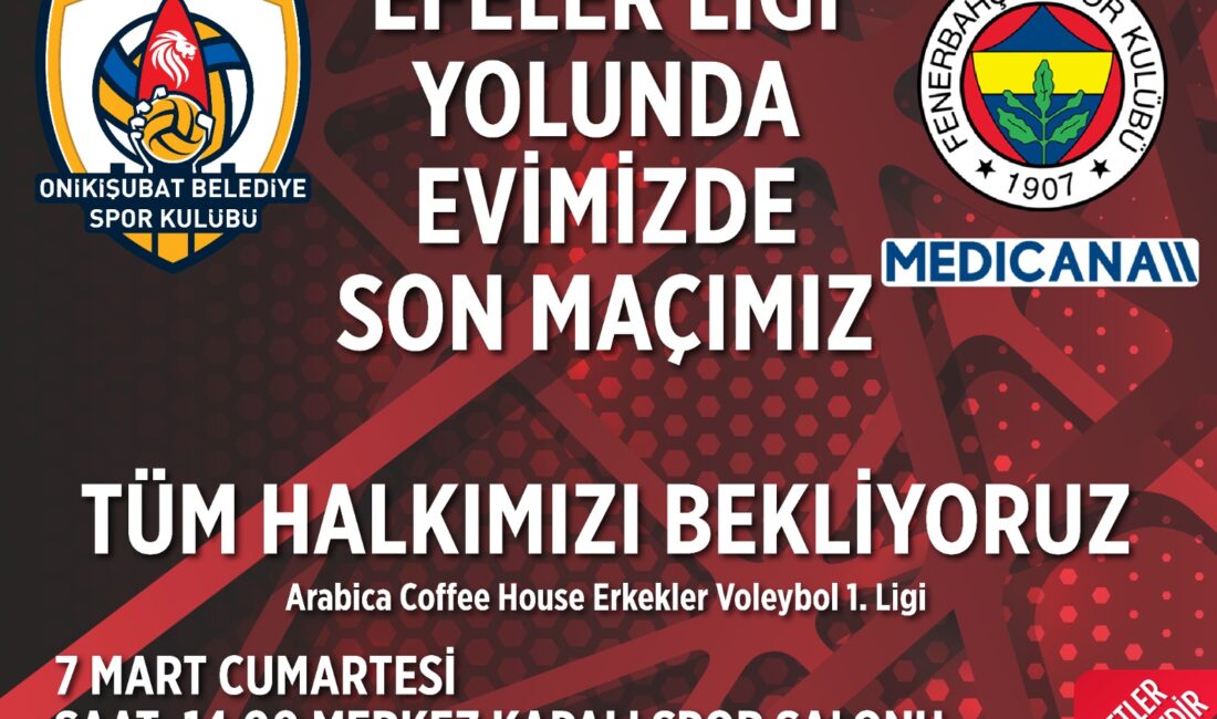 Onikişubat Belediye Spor Kulübü Erkek Voleybol Takımı, sezonun en kritik