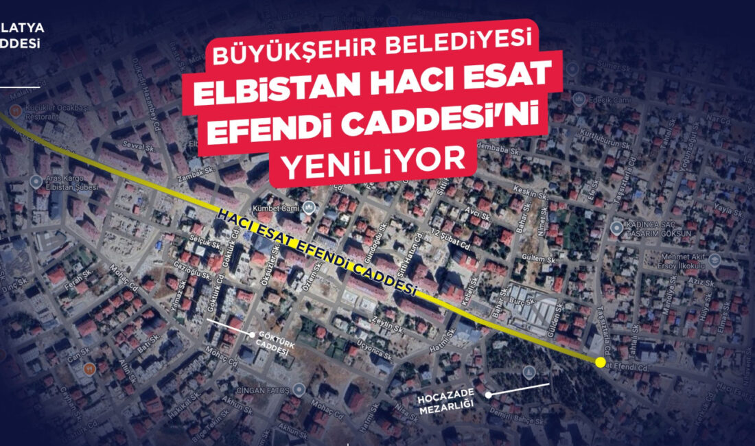 Büyükşehir Belediyesi, 30 Milyonluk yatırımla Elbistan’ın en önemli ulaşım akslarından