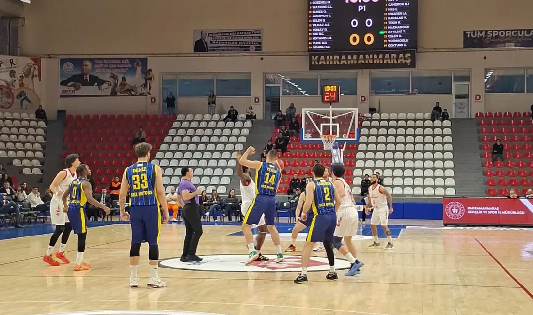Türkiye Basketbol Ligi 2025-2026 sezonu 32. hafta mücadelesinde Kahramanmaraş İstiklalspor,
