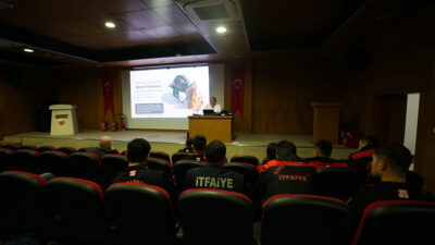 Büyükşehir Belediyesi İş Sağlığı ve Güvenliği Şube Müdürlüğü tarafından itfaiye